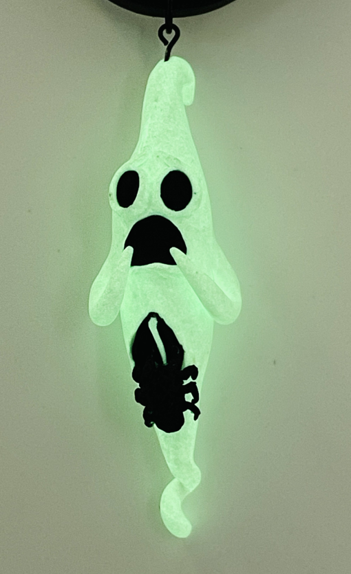 Glow in the Dark Ghost and Spider Necklace - Image 2